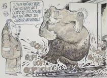 'I (puff-puff) got here (puff) as fast as I could tell you the (puff-puff) news...It's Carter and Mondale!'